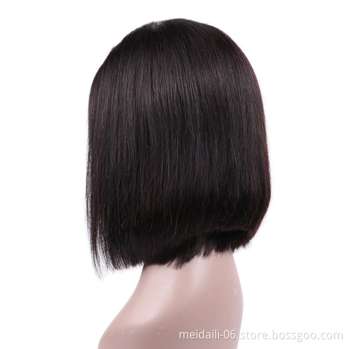 2020 Hot Selling Wholesale Bob Wig Cuticle Aligned Brazilian Hair Virgin Human Hair Front Lace Wigs
